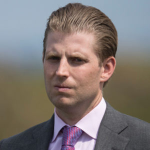Eric Trump, photographed returning some videotapes.