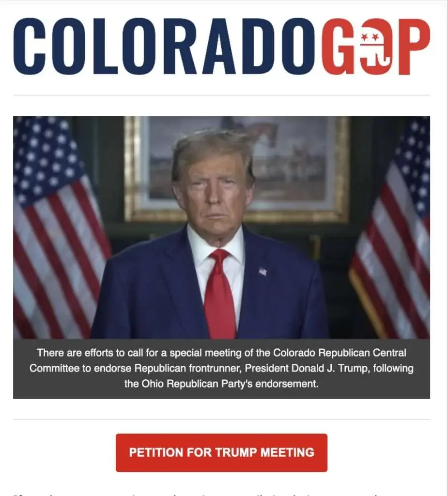 Colorado GOP Leaders Will Vote on Party Endorsement of Trump