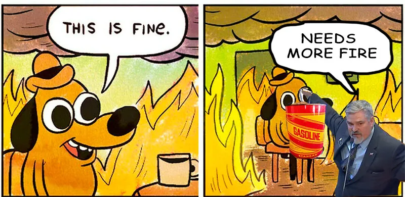 Richard Holtorf Lights Himself on Fire, Attempts to Douse Flames with Gasoline