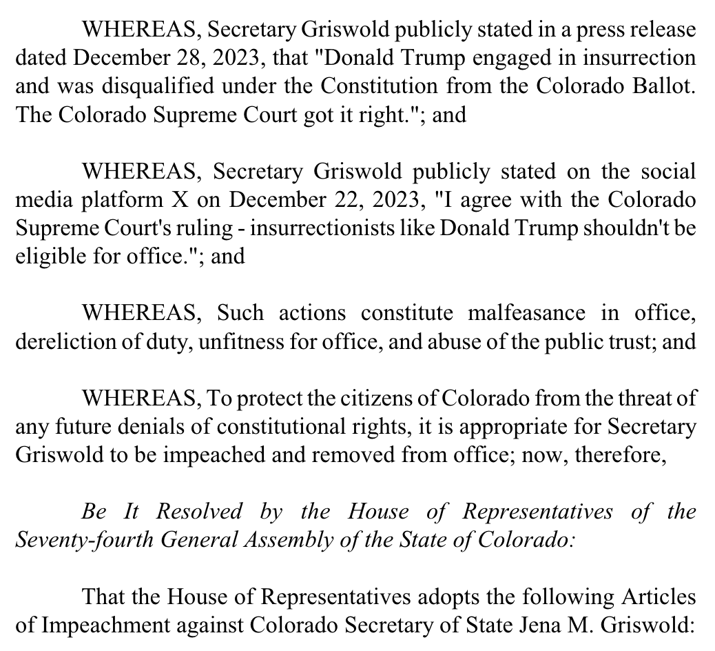 Utter Nonsense: Your Guide to Today's Griswold Impeachment Hearing ...