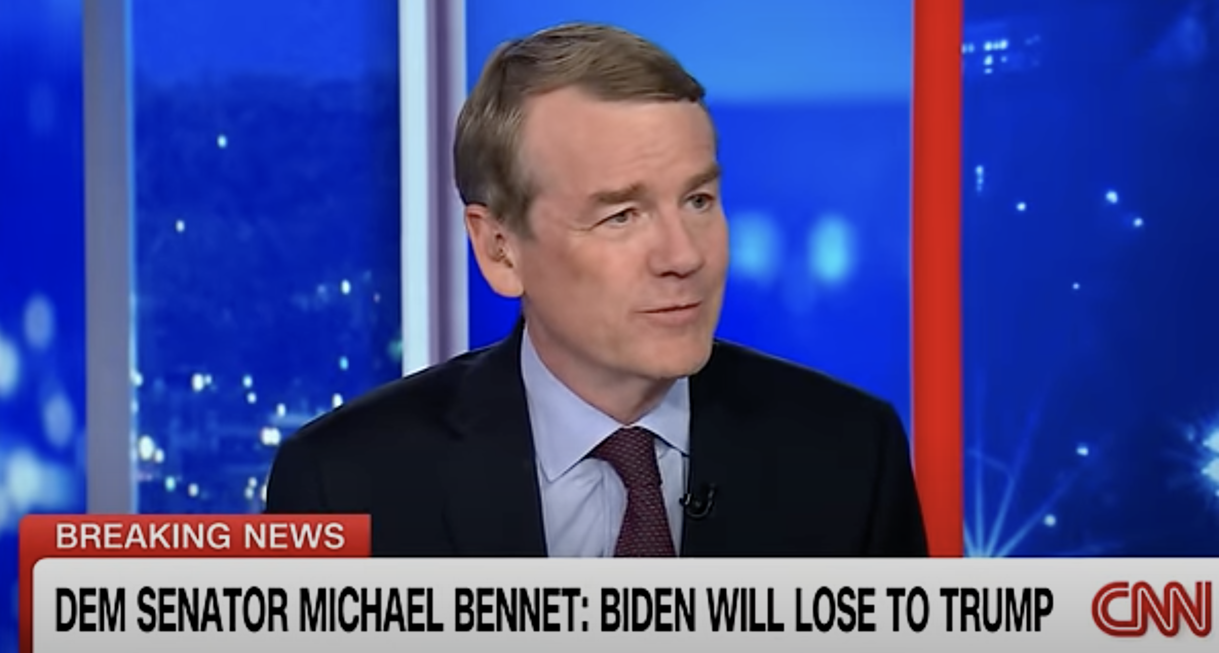 Senator Bennet Tells CNN that Joe Biden Can’t Win in November