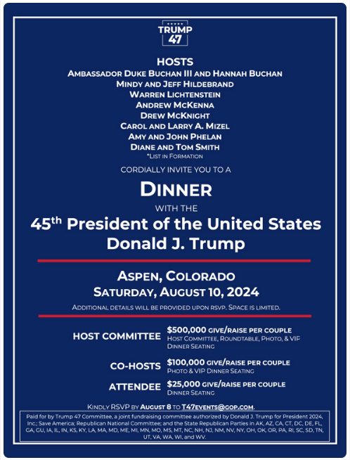 Larry Mizel, Phalanx Of Billionaires To Rub Elbows With Trump In Aspen