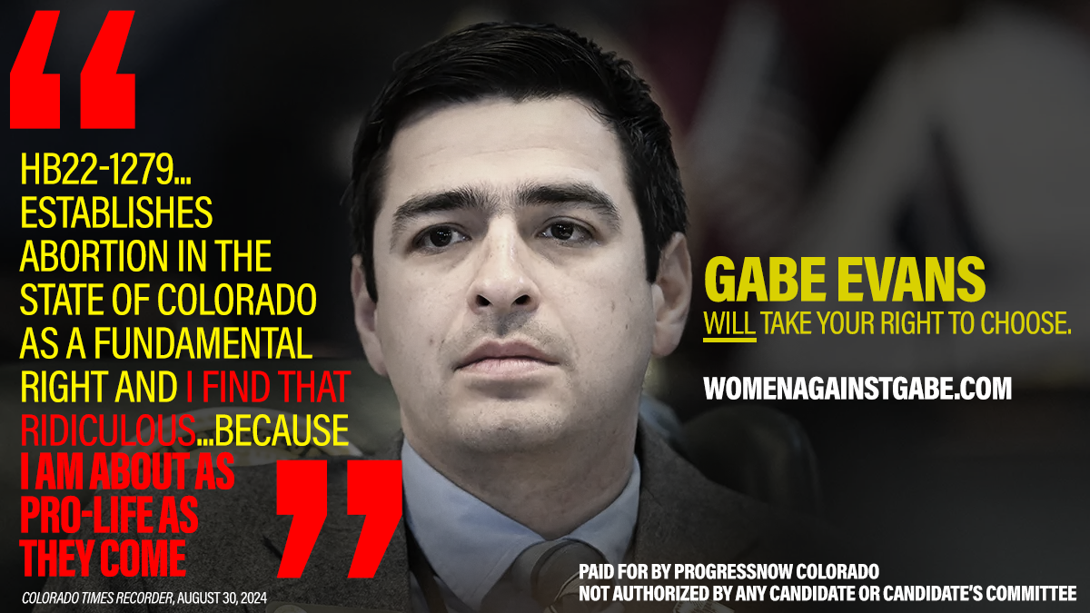ProgressNow Colorado Launches “WomenAgainstGabe.org”