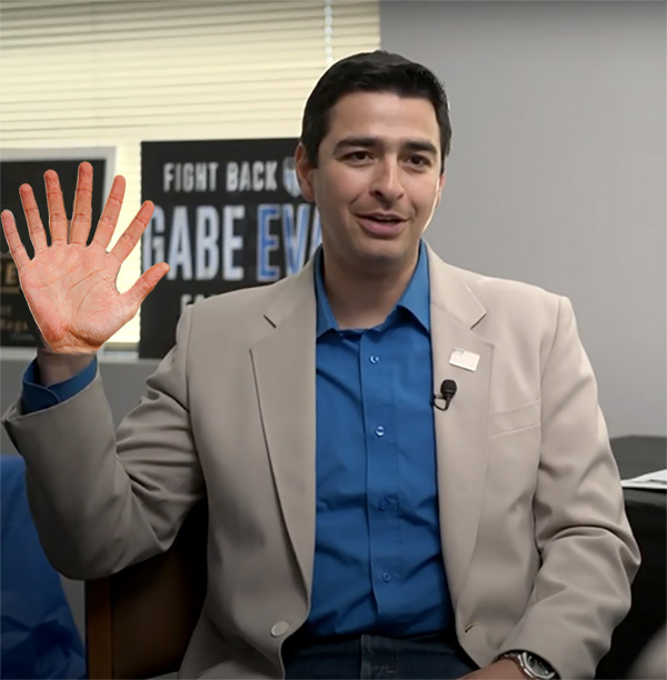 And Then There Were…Seven Mail Pieces for Gabe Evans from the AZGOP