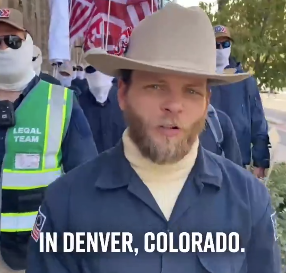 So-Called “Patriot Front,” Or Maybe Feds, March Through Downtown Denver
