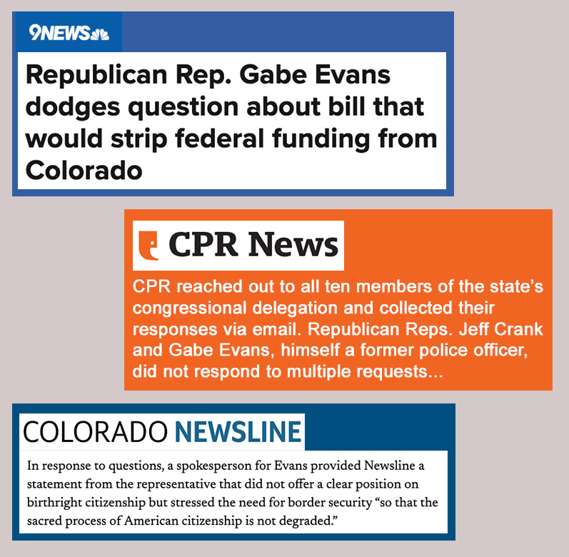 Behold the Vacuousness of Congressman Gabe Evans