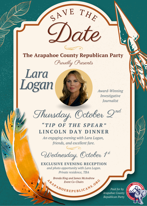 Disgraced Crackpot Lara Logan Headlining Arapahoe County GOP Dinner