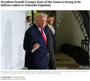 Gabe Evans Inexplicably Takes Point For Trump Again