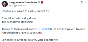 Everything Costs More: Gabe Evans Celebrated the Numbers Right Before He Broke Them