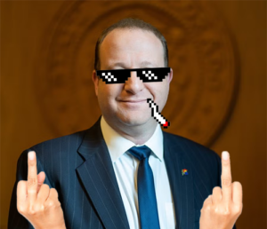 Gov. Polis Goes Out With Big Fat Middle Finger