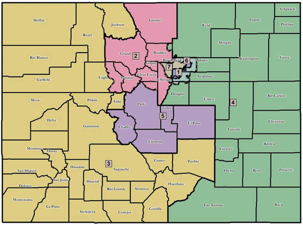 Colorado House District Map
